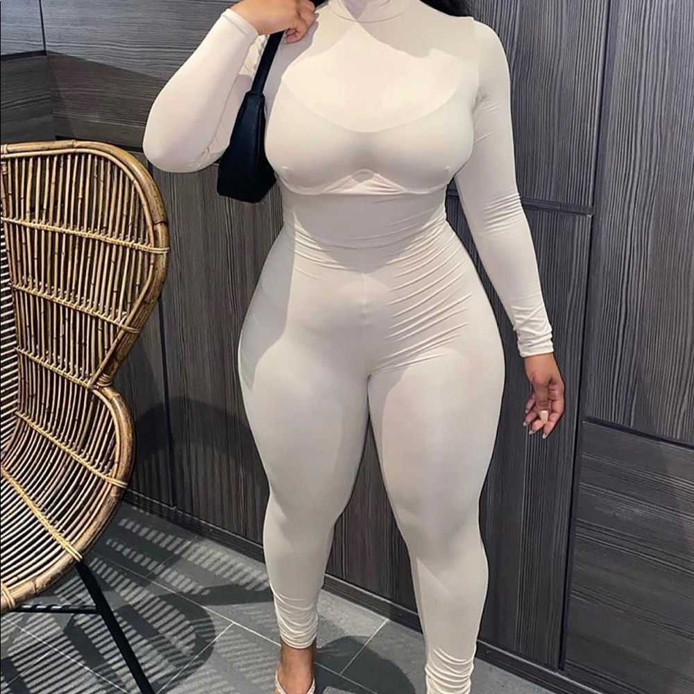 Nude one piece jumpsuit